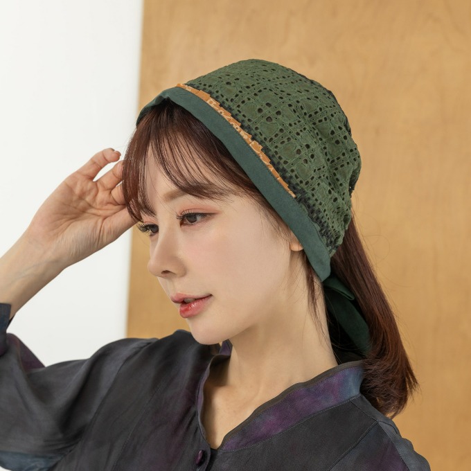 디얼<b>마미 하트</b> 펀칭 끈 두건 마담 미시 중년 여성 40대 50대