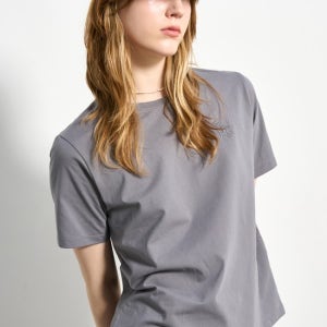 [24SS] WOMAN GNRL 실켓 스판 티셔츠 [VINTAGE CHARCOAL] / WBD1L01503(K1717131397002057GY01)