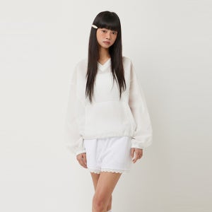 [시슬리]2025 SUMMER SIS 빅토리 브이넥 아노락 스웻셔츠 SATS94531WH