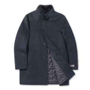 [브렌우드][BRENTWOOD]스탠칼라 방모 하프코트(BRCBW24641NYX)