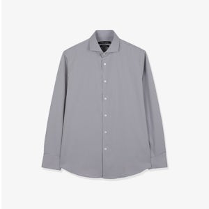 [가넷옴므][Garnet homme]GBS31205 그레이 세미 와이드 카라 레귤러핏 솔리드 셔츠(K1682396629206041NO01)