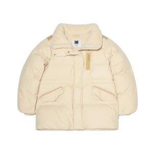 [KODAK]브라우니 미드 다운 자켓 우먼 BEIGE(K1735186834216055BE01)