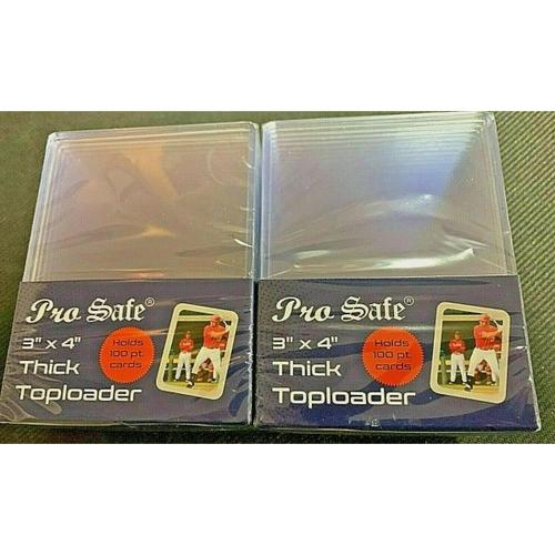Pro Safe 50 PRO SAFE 3x4100<b>PT</b> THICK TOPLOADERS Rigid Ultra Clear Standard NEW FREE SHIP!