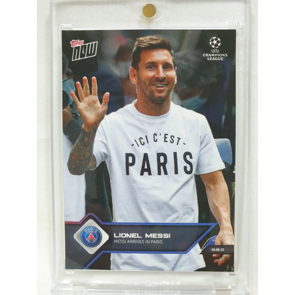 2021 TOPPS NOW 탑스 나우 리오넬 메시 PSG 챔피언스 리그 유럽 축구  1개