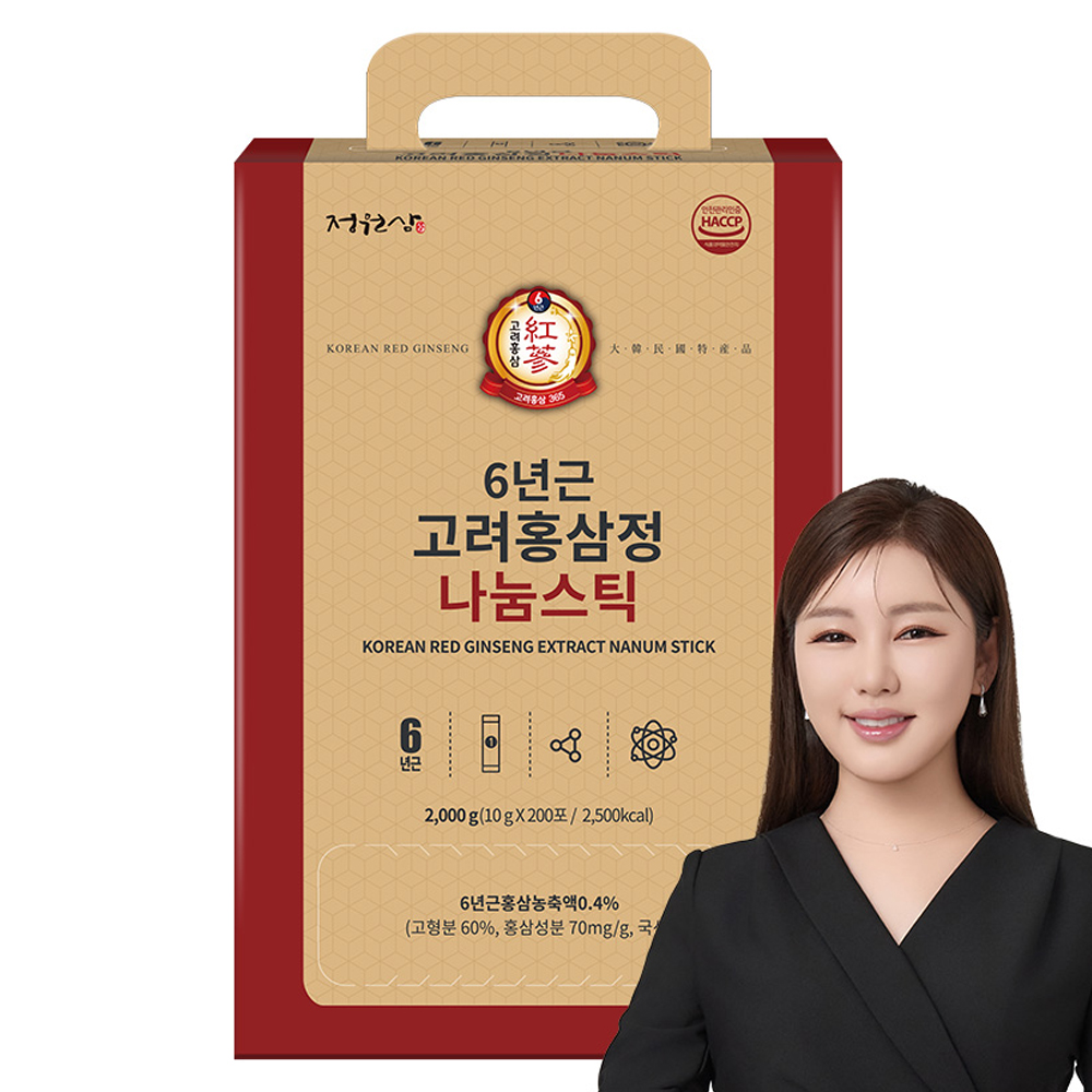 정원삼 6년근 고려<b>홍삼</b>정 <b>나눔</b>스틱