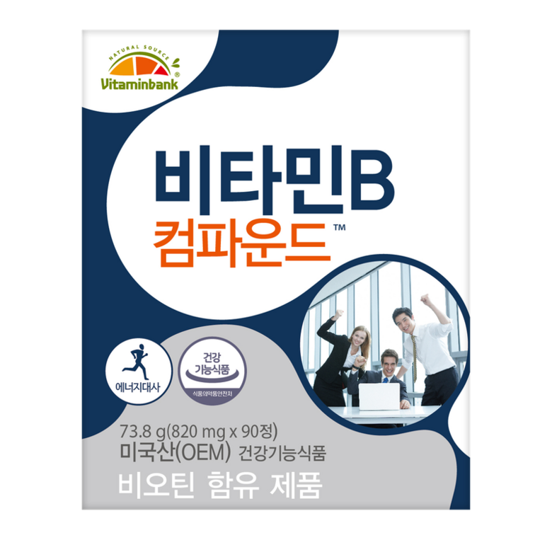 <b>비타민뱅크</b> 비타민B 컴파운드 90정  1개