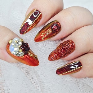 블러디 로즈 수제네일팁, 팁미 수제네일팁