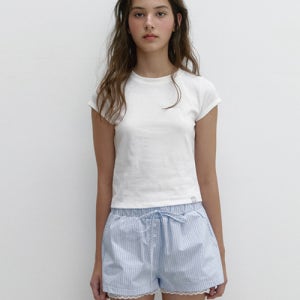 [아수라] AS BASIC HALF T (IVORY) B25SSTS05IV0F