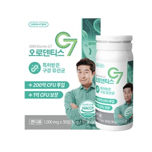 <b>그린스토어</b> 오로덴티스 G7 1000mg x 30정, 1개