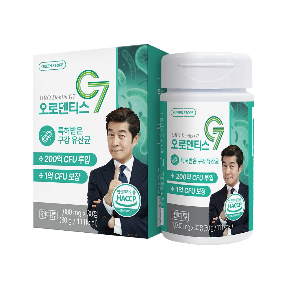 <b>그린스토어</b> 오로덴티스 G7 1000mg x 30정, 1개