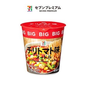 일본 세븐일레븐 프리미엄 편의점 칠리 토마토맛 컵라면 BIG 109g