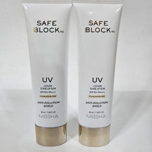 MISSHA 미샤 세이프 블록 RX 커버 톤업 선 50ml, 2개 x3SET (AD)