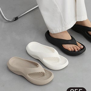소넬 웨이브 라인 EVA 도톰한 통굽 플리플랍 쪼리 슬리퍼(4.8cm) 12249