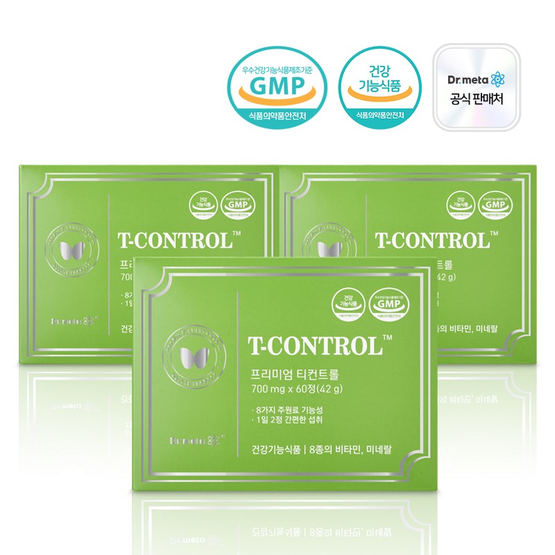 닥터메타 <b>프리미엄 티컨트롤</b> 항산화 셀레늄 아연  60정  3개