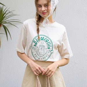 [슬로우롤리] Ellipse logo print t-shirt 5007993129