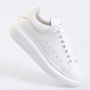 알렉산더맥퀸 레더 오버솔 스니커즈 알렉산더 맥퀸 화이트 553770 WHGP09000 올백 여성스니커즈 134565071