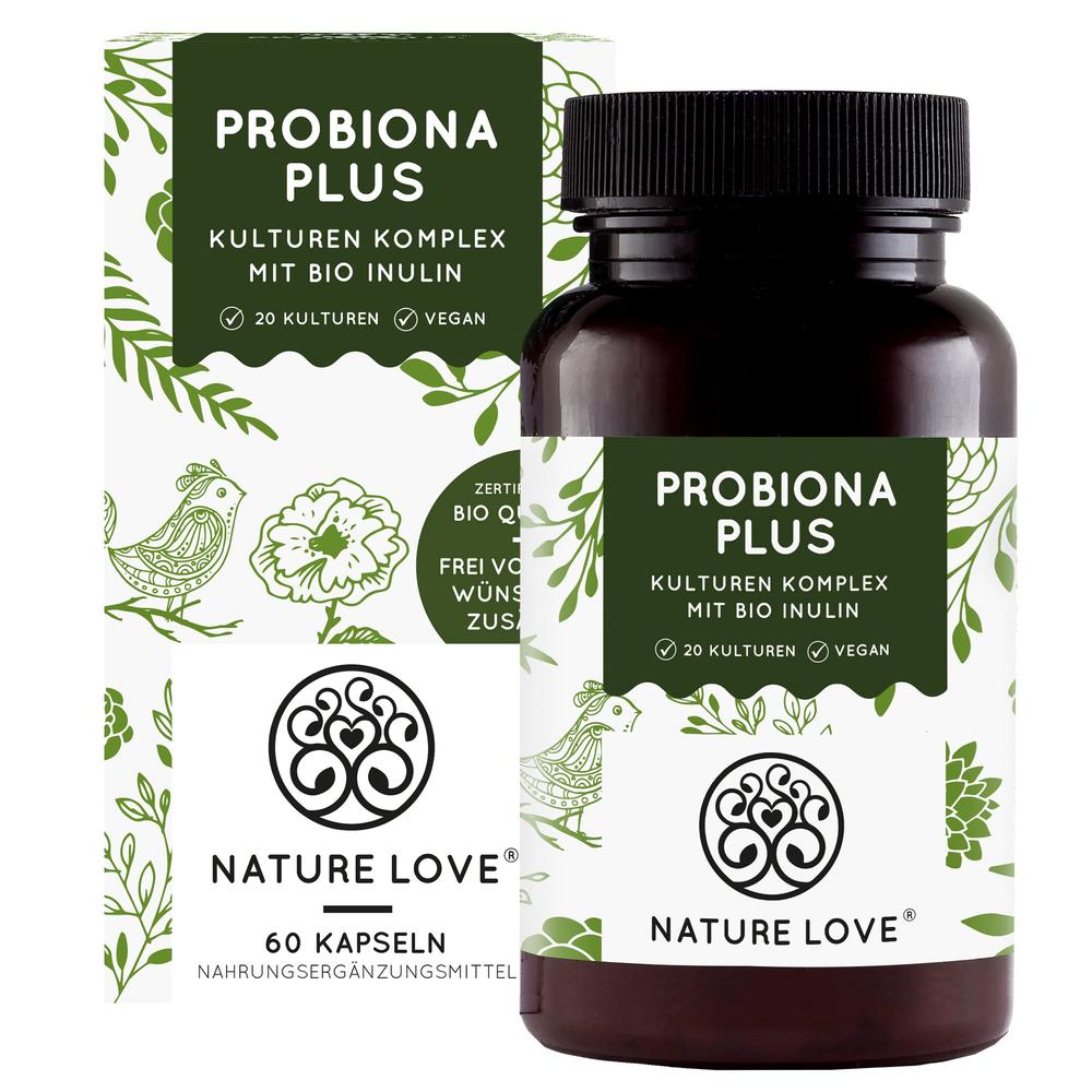 Nature love 네이쳐 <b>러브</b> Probiona 플러스 유산균 이눌린 60캡슐