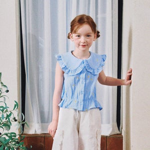 미니도우 키즈 윈드밀 블라우스 슬리브리스