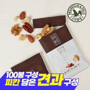 산과들에 피칸구성 하루견과 순수다움 100봉 (견과류5종구성간식)
