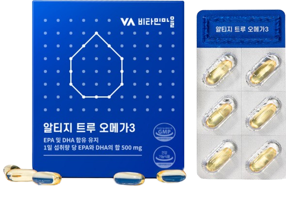 비타민마을 알티지 <b>트루</b> <b>오메가3</b> 850mg x 60캡슐