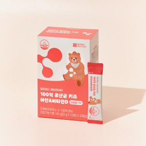 장인정신에브리데이 100억 유산균 <b>키즈</b> 아연 비타민D 2g 30포 1개