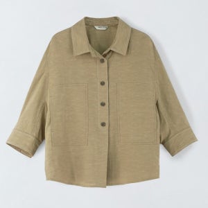 [앤클라인][ANNE KLEIN]오버핏 아웃포켓 셔츠 S5HM73(K1746607682173086BE01)