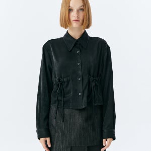 [에디텀 스튜디오즈] KNOT POCKET SHIRT(BLACK) A23DWSH48ABK