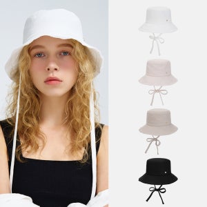 [화이트샌즈] 린넨 와이드 스트링 플로피햇 제인 (4 colors) WIS30H4K