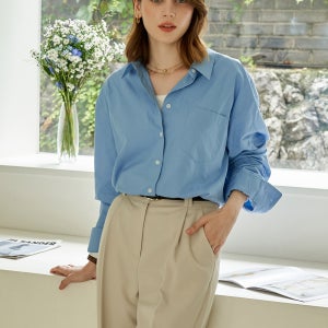 [라마로] 엘르 오버핏 클래식 셔츠 Sora