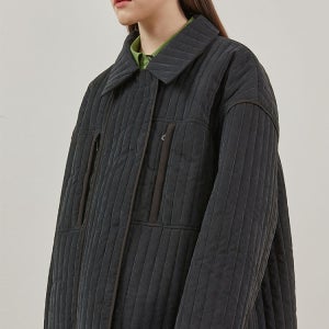 [포셉] Cocoon Quilting Coat _BLACK FG4JP05
