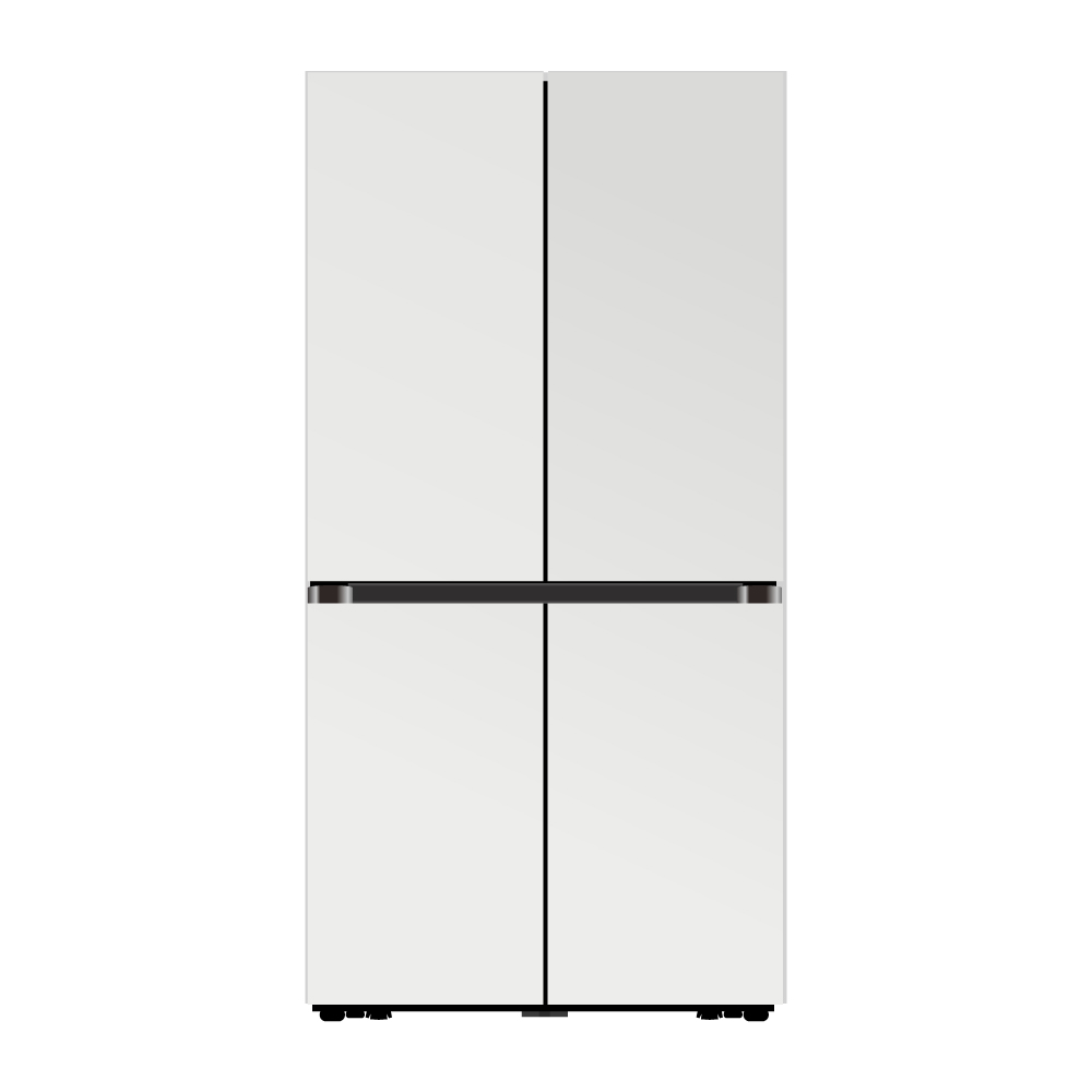 삼성전자 비스포크 4도어 905L 매트 멜로우 화이트(RF90DG90124W)