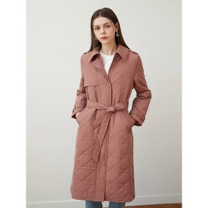 [르오트]  캐시미어 파울로 클래식 트렌치 퀼팅 코트