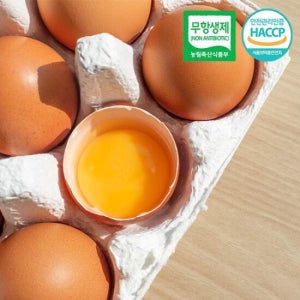 HACCP인증 무항생제 농장직송 달걀 생계란 특란 30구 2판
