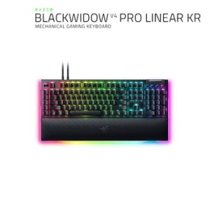 레이저 블랙위도우 V4 프로 리니어 KR 게이밍 키보드