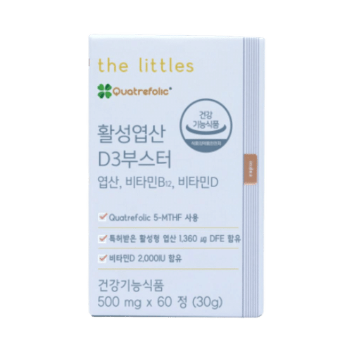 <b>더리틀스</b> 활성<b>엽산</b>D3부스터 800ug 활성형<b>엽산</b>