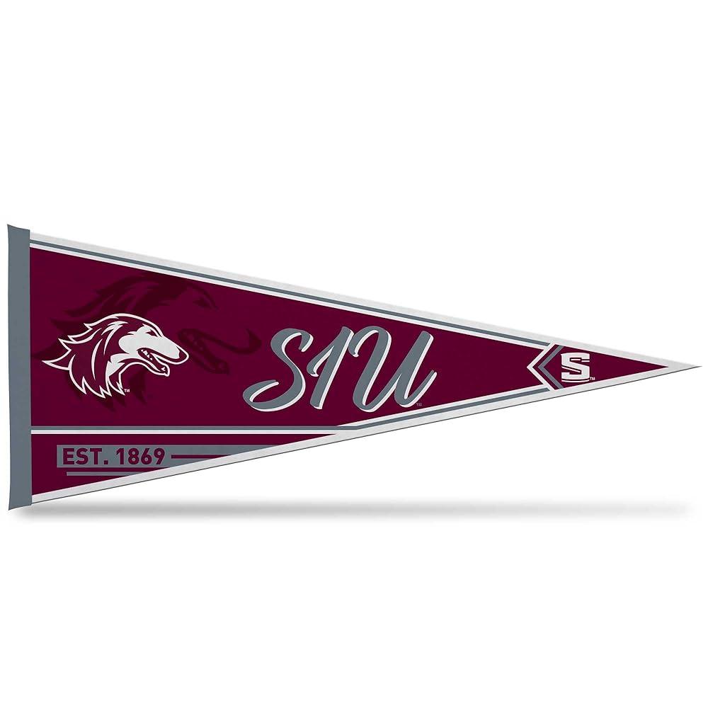 Rico Industries NCAA <b>노스</b>웨스턴 와일드캣츠 클래식 30.5 x 76.2cm(12 30인치) 펠트 벽 데코 페넌트 - 가정침실맨 케이브 데코에 적합  서던일리노이 <b>살</b>