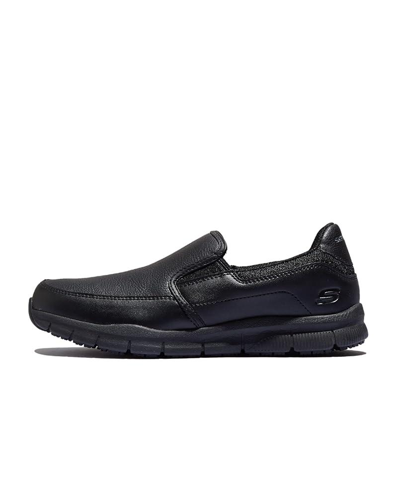 SKECHERS 스케쳐스 <b>남성용</b> Nampa-GrotON <b>온 푸드</b> 서비스 슈즈 블랙  9