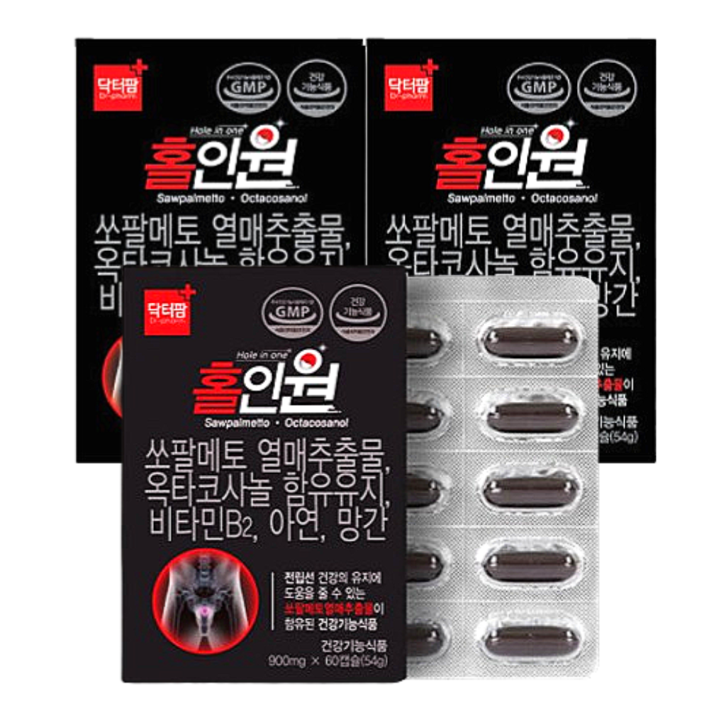<b>닥터팜</b> 홀인원 <b>쏘팔메토</b> 전립선건강 지구력증진 면역기능  180회분  1개