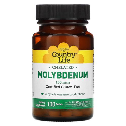 <b>컨트리라이프 몰리브덴</b> 150 mcg 100 타블렛