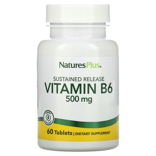 네이쳐스플러스 비타민B6 서방형 500mg 60정