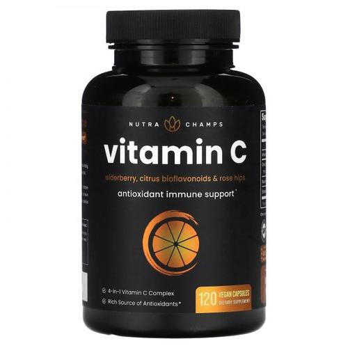 NutraChamps, <b>비타민C</b>, 베지 캡슐 120정