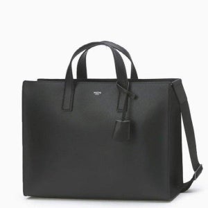 [헤지스 액세서리] 헤지스 블랙 참장식 서류형 크로스 토트백 HJBA5F850BK