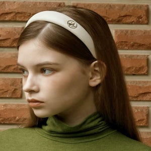 [아노에틱] VOLUME LEATHER HAIRBAND_BEIGE