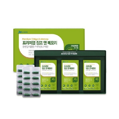 JW중외제약 프리미엄 징코 앤 메모리 500mg x 90캡슐, 1개