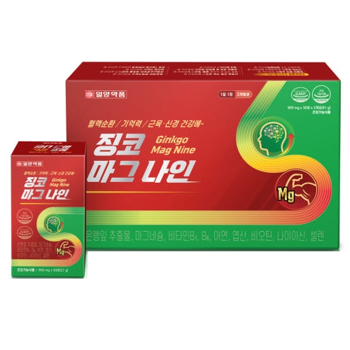 일양약품 징코 마그 나인 900mg x 90정, 1개
