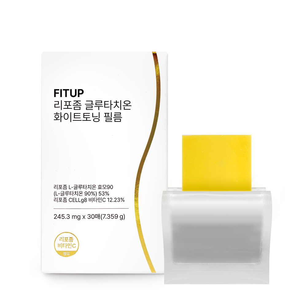 핏업 리포좀 <b>글루타치온</b> 화이트토닝 필름 254.3mg x 30매, 1개