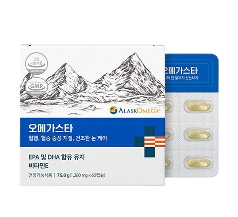 나우케어 오메가스타 1280mg x 60캡슐, 3개