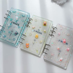 A6 캐릭터 레진바인더 현금 다이어리(6공/링포함), 센오브유