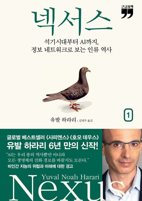 [큰글자책] 넥서스: 석기시대부터 AI까지, 정보 네트워크로 보는 인류 역사. 1 표지