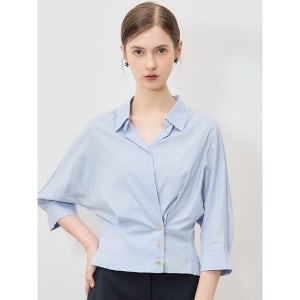 [리스트] 고품격 코튼 랩 페플럼 셔츠 (택가격: 198000원)